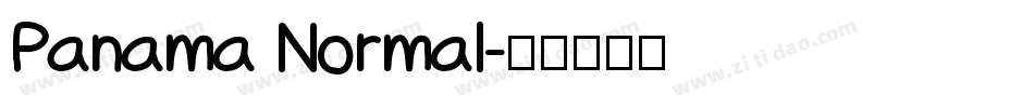 Panama Normal字体转换